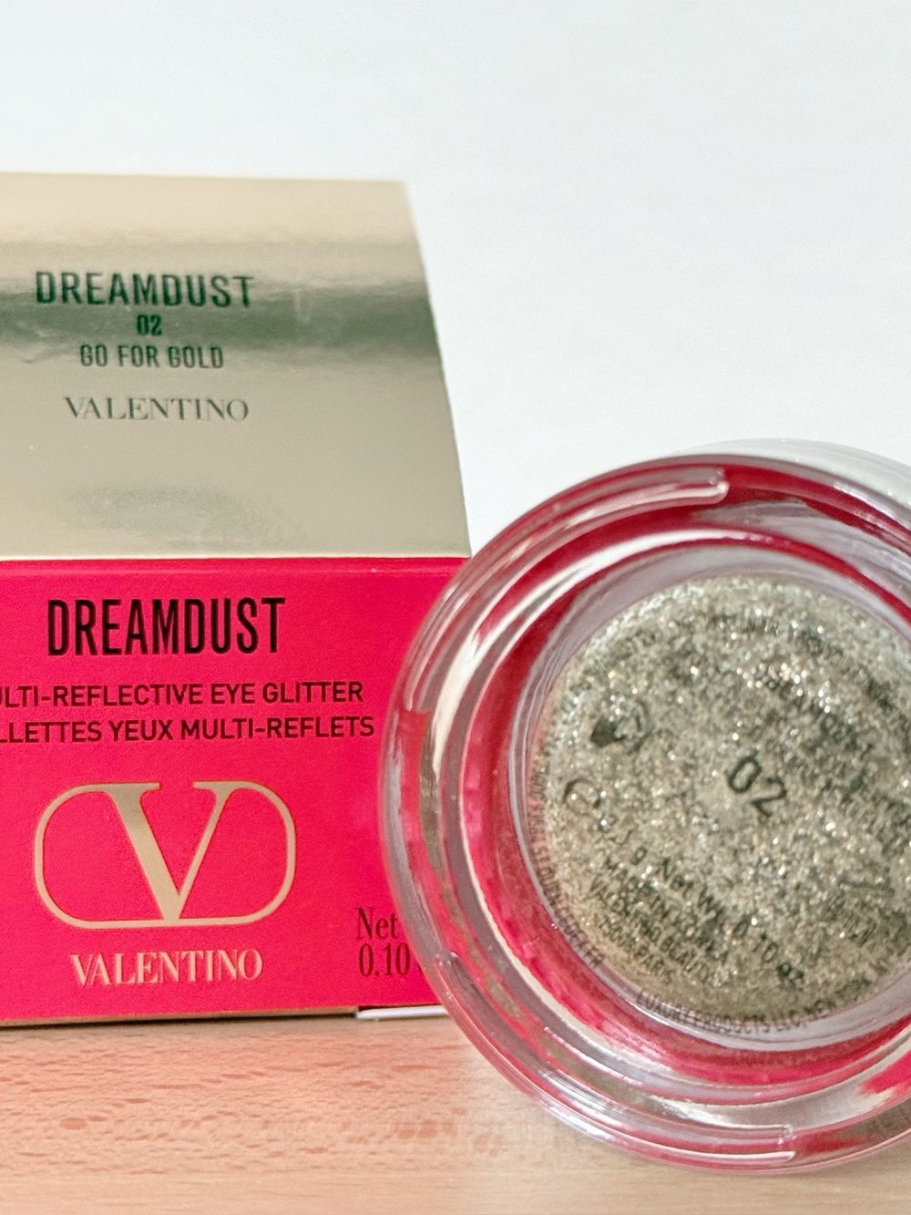 Valentino Dreamdust Multi-Reflective Eye Glitter in Gold and Silver